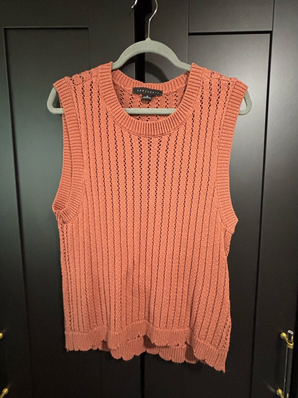 Sanctuary Knit Sleeveless Tank - Terracotta